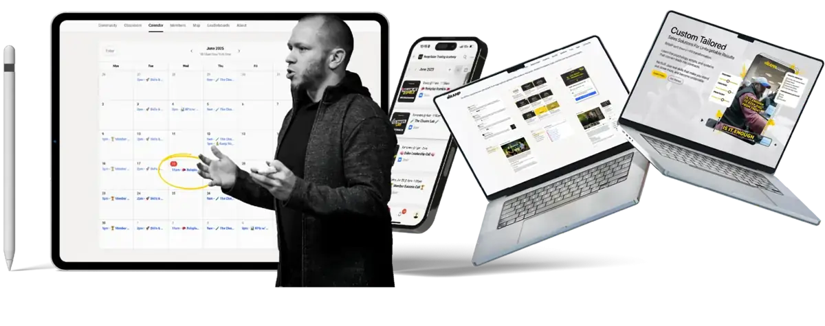 RAMP REI Skills Academy platform on multiple devices